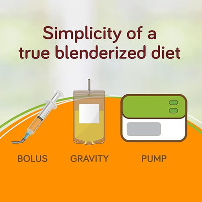 Real Food Blends Eggs, Apples & Oats - Pureed Food Meals for Tube Feeding with Protein, Vegetables & Fruits - 320 Calories for Breakfast, Lunch & Dinner - 9.4 oz (Pack of 12)