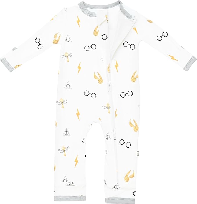 KYTE BABY Unisex Rayon Made From Bamboo Zippered Rompers 0-24 Months