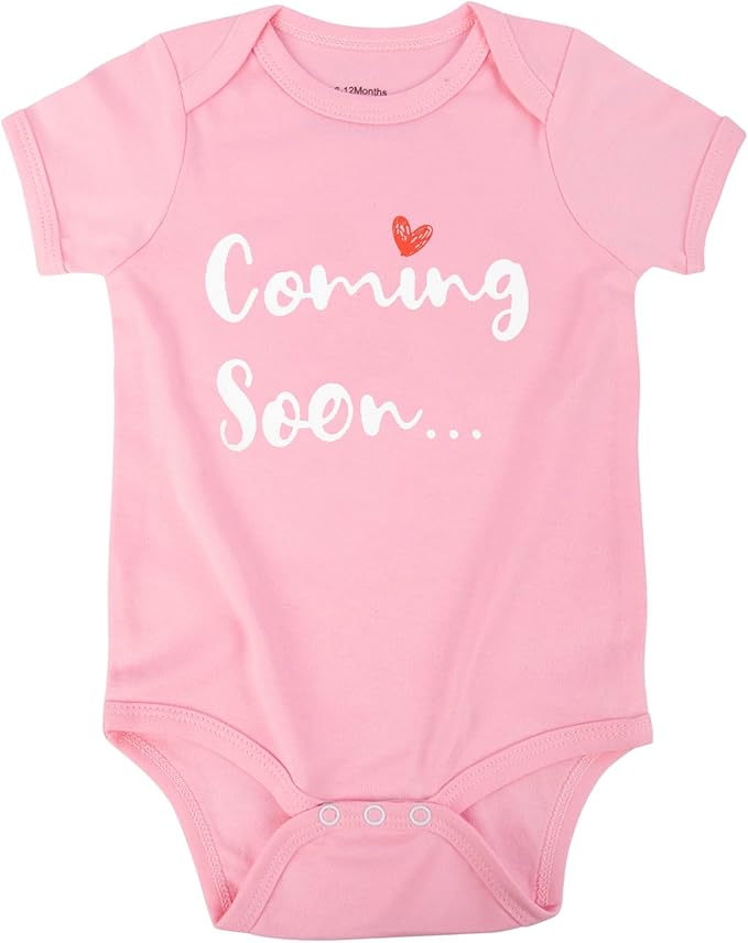Cnins Newborn Baby Bodysuit - Pregnancy Announcement & Infant Loss Gift, Coming Soon & Rainbow Design Coming Home Outfit