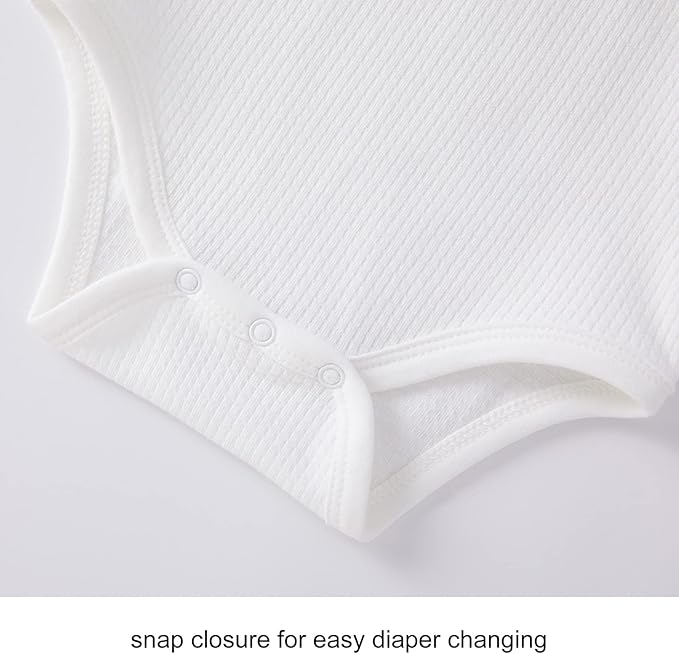 pureborn Baby Boys Girls Bodysuit Super Soft Cotton Romper 0-24 Months