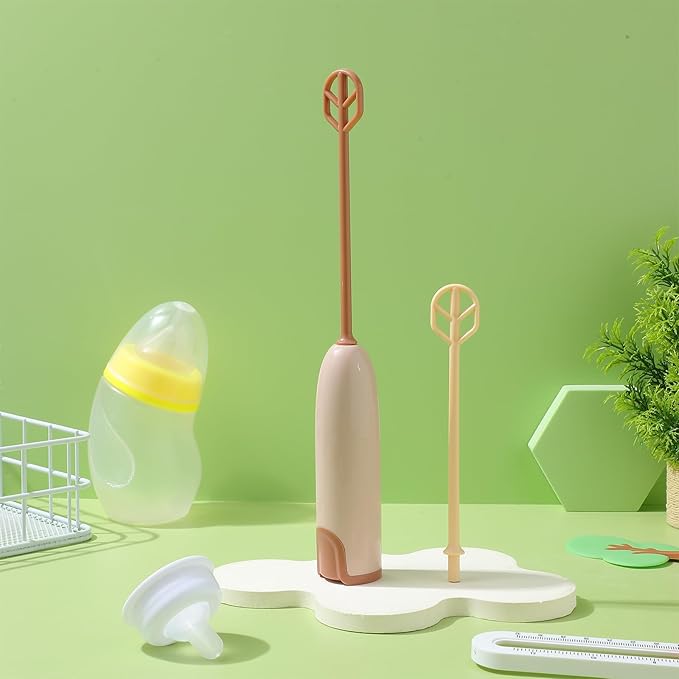 Handheld Electric Baby Formula Mixer with 2 Stirring Sticks, Portable Small Drink Milk Powder Mixer for Bottle Protein Powder Coffee Travel Office Home Stirrer Supply