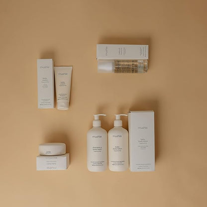 mushie Organic Baby Oil | Hypoallergenic, Lightweight to Prevent Moisture Loss | Certified COSMOS ORGANIC | Made in Denmark, 4.9 fl oz (145 mL)