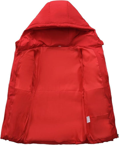 HOOD CREW Kids Boy’s Winter Coat Windproof Hooded Puffer Jackets Warm Outerwear Parka Padded Jacket