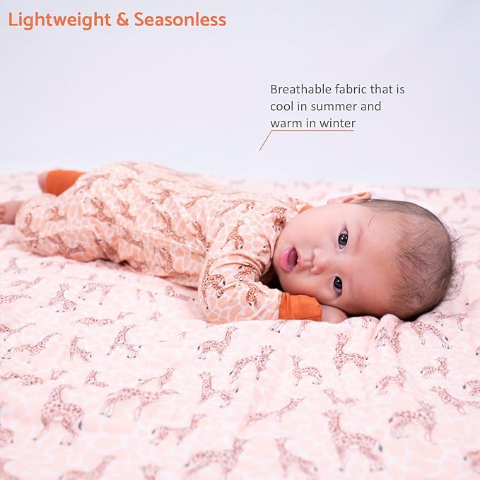 LollyBanks Baby Pajamas, 2-Way Zipper Infant Romper, 95% Viscose Made from Bamboo and 5% Spandex, Baby Sleepers