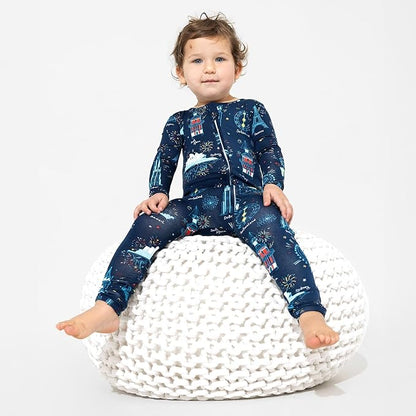 Bellabu Bear Convertible Footies for Baby Boys & Baby Girls, Family Matching Pajamas, Rayon from Bamboo