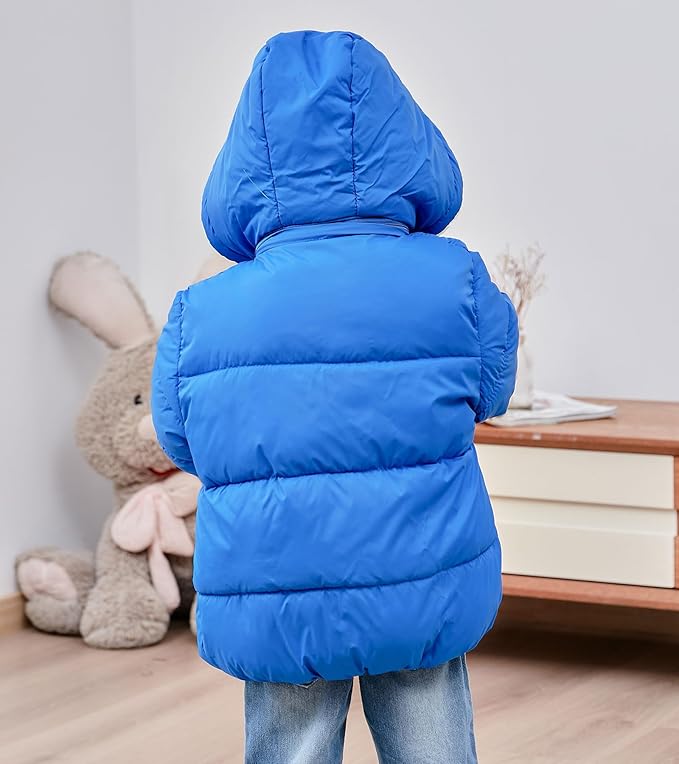 TUONROAD 1-6T Baby Girl Boy Winter Fleece Coats Toddler Warm Puffer Jackets Kids Down Alternative Outerwear