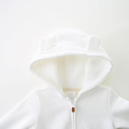 Baby Girls Boys Warm Adorable Hooded Zip Coat for Fall Spring Outerwear 3-24M Kids Jacket