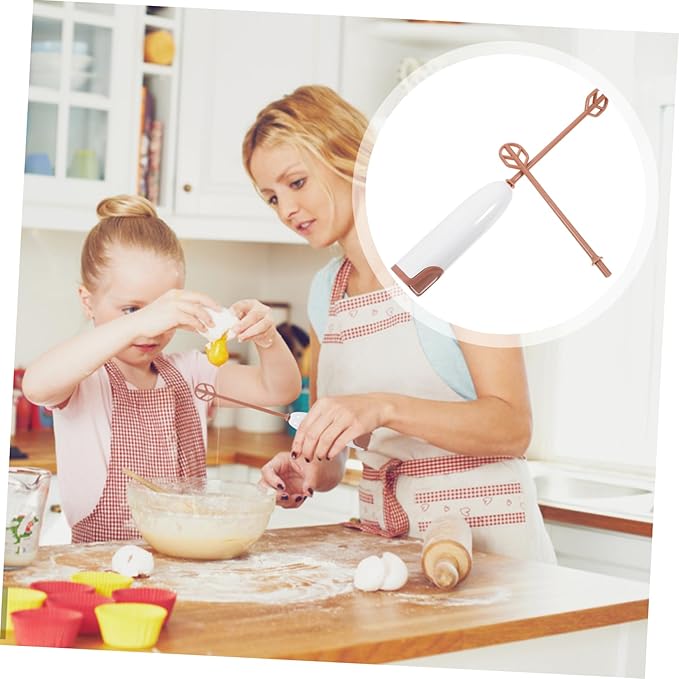 Zerodeko Electric Handheld Mixer with Extended Handle Compact Portable Stirrer for Milk Powder and Drink Mixing Versatile Kitchen Tool for Bottles Cups and Mugs Powerful and Easy to Use