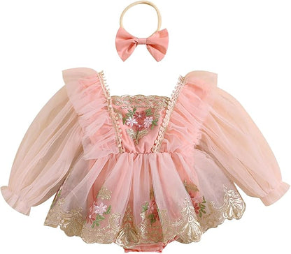 Baby Girl Clothes Floral Boho Lace Romper Bodysuit Romper Jumpsuit Summer Outfit Summer Baby Clothes Girls