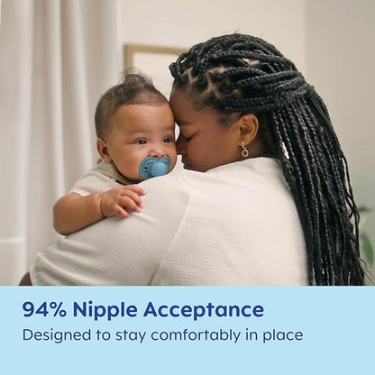 MAM Original Matte Baby Pacifiers, Binky for 16+ Months, BPA-Free Silicone Nipple, Easy to Clean, Best for Breastfed Babies, Developed with Medical Experts, 2 Count Binkies with Sterilizer Case