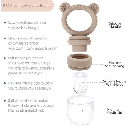 Frozen Breastmilk Teether & Baby Food Feeder Tray - Teething and Feeding