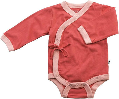 Babysoy Baby Kimono Wrap Around Onesie Bodysuit
