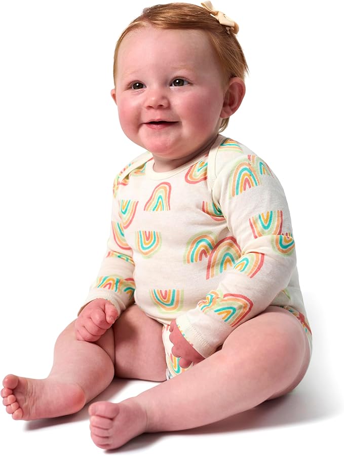 Onesies Brand, Unisex Baby, 6-Pack Long Sleeve Bodysuits