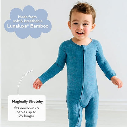 Little Sleepies Pajamas for Baby Boys & Girls, Viscose from Bamboo Baby Pajamas, Preemie & Newborn Sleepers, 2-Way Zipper PJs