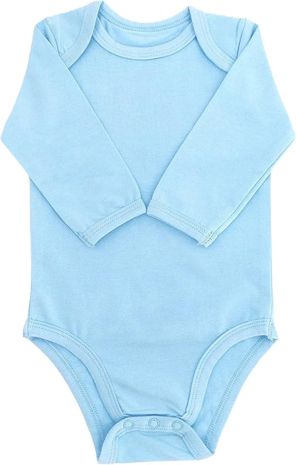 123 Bear Baby Cotton Spandex Long-Sleeve bodysuits unisex boy girl