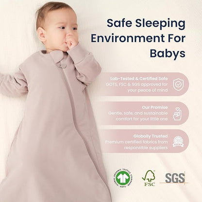 kaiya baby Unisex Sleeping Bag for Babies and Toddlers 2.5 Tog Sleep Sack, Long Sleeve Sleep Sack, Wearable Blanket Baby