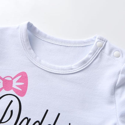 KuKitty 3Pcs Baby Girl Outfits Set Long Sleeve T-Shirt Tops Flowers Pants with Headband