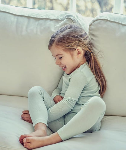 AVAUMA Baby Boys Girls Pajama Set Kids Toddler Snug fit Ribbed Sleepwear pjs for Daily Life Style