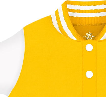 Creative Knitwear College Baby Varsity Jacket Lightweight - Team Logo, Multiple Colors, Unisex, (0 Months - 4T)