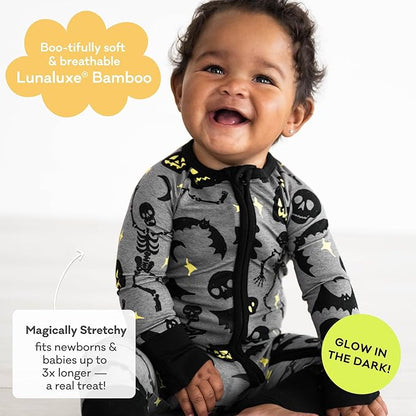 Little Sleepies Pajamas for Baby Boys & Girls, Viscose from Bamboo Baby Pajamas, Preemie & Newborn Sleepers, 2-Way Zipper PJs