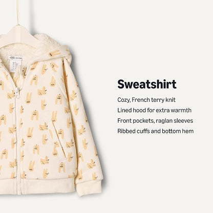 Amazon Essentials x Sofia Grainge Unisex Toddlers and Babies’ Zip Hoodie Sweatshirt