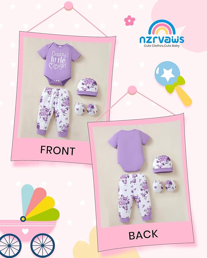 NZRVAWS Newborn Baby Boy Girl Clothes Unisex Preemie Infant Must Have Pants Set Outfits 0-18 Months 20 Pcs Essentials Gift