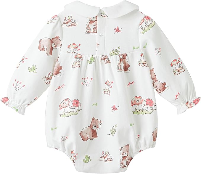 pureborn Baby Girls Boys Bodysuit Super Soft Cotton Romper 0-24 Months