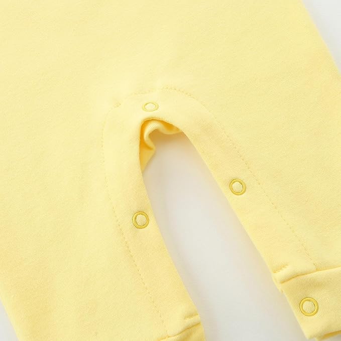 Unisex Baby Onesie, Long Sleeve 100% Cotton Baby Clothes, Baby Footless Jumpsuit