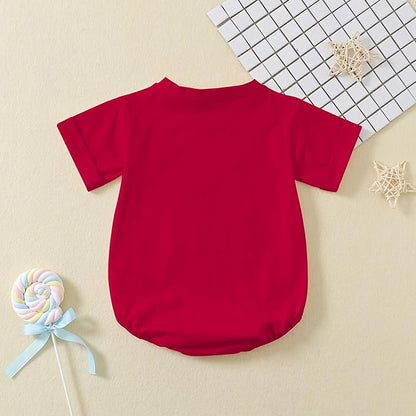Jimonda Baby Boy Girl Bubble Romper Solid Color Bodysuit Short Sleeve Organic Cotton T-Shirt