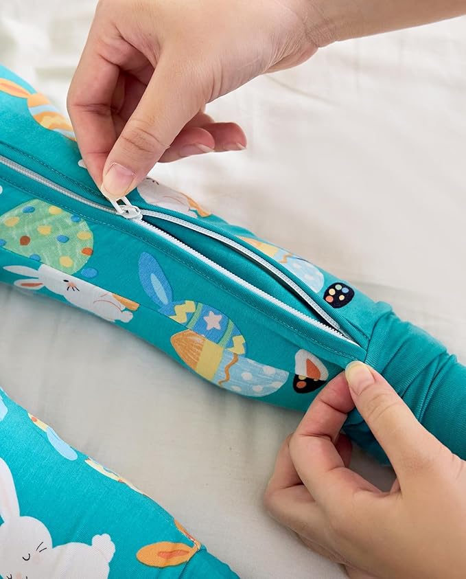 Bamboo Viscose Baby Convertible Footie Pajama, Zipper Pajamas for Baby Boys & Girls, Sleep & Play Footed Pjs