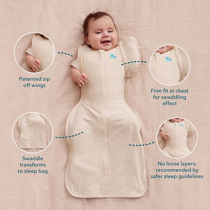 Love to Dream Swaddle Up Transition Swaddle, Patented Zip-Off Wings