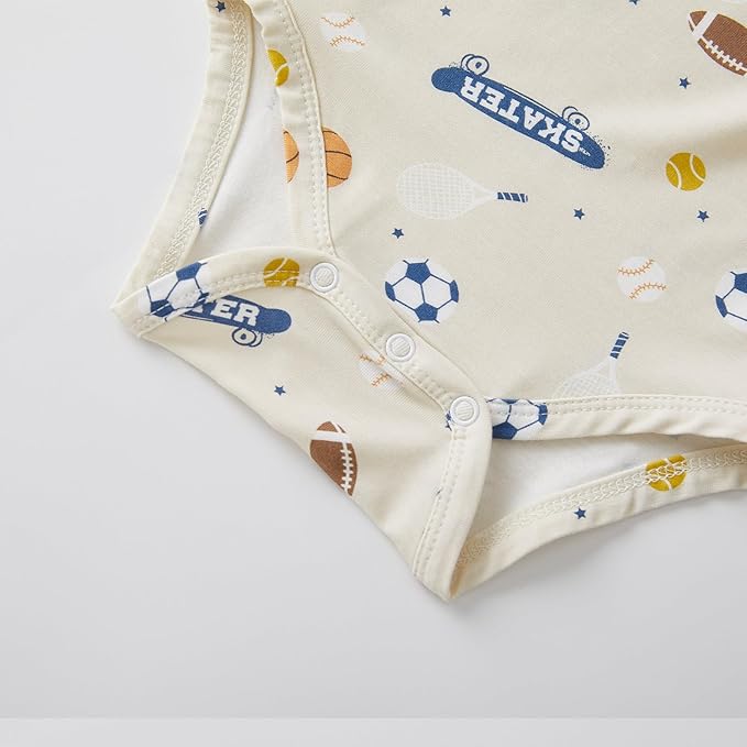 pureborn Baby Boys Girls Bodysuit Super Soft Cotton Romper 0-24 Months