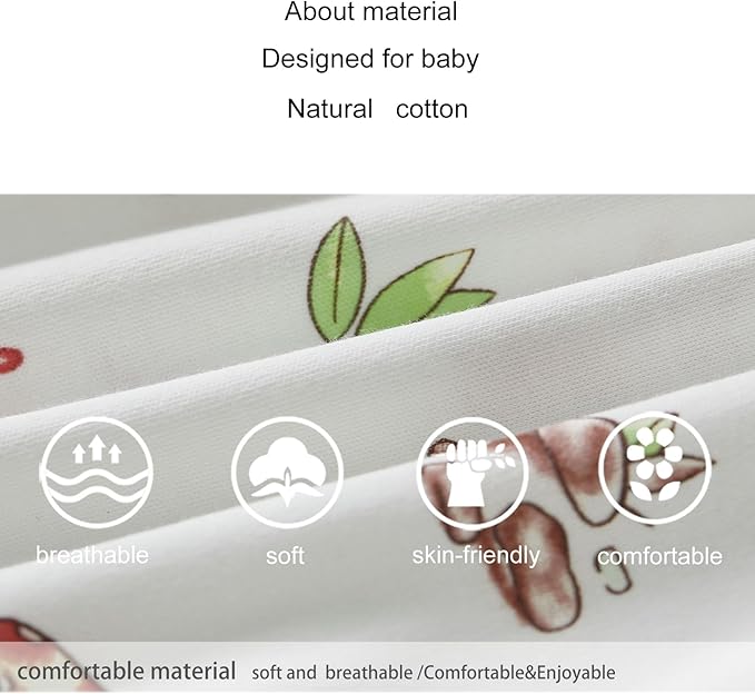 pureborn Baby Girls Boys Bodysuit Super Soft Cotton Romper 0-24 Months