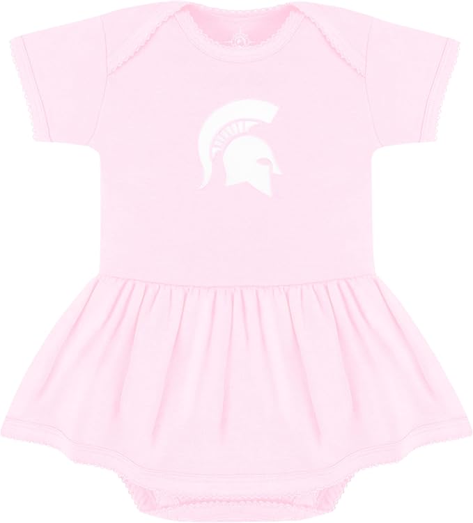 Creative Knitwear College Baby Picot Bodysuit Dress - Team Logo, Multiple Colors, for Baby Girls (0-24 Months)