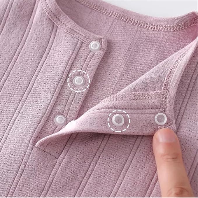 Unisex Newborn Baby Jumpsuit Pure Cotton Long Sleeve Baby Outfit Soft Comfortable Baby Clothes for Boys and Girls