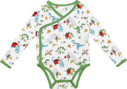 Baby Viscose from Bamboo Bodysuit for Boys Girls Long Sleeve Romper Soft Outfits for Infant One-Piece Cute Clothes