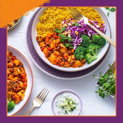 Patak’s Lentil & Veggie Tikka Masala - Vegetarian Indian Curry w/Lentils, Beans, Pumpkin, Sweet Potatoes & Vegetables - Ready-to-Eat Microwaveable Meal - Serve with Rice or Naan - 10.5oz (Pack of 6)