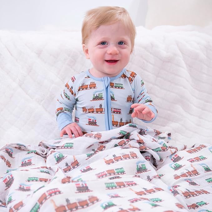 LollyBanks Baby Pajamas, 2-Way Zipper Infant Romper, 95% Viscose Made from Bamboo and 5% Spandex, Baby Sleepers