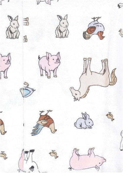 Luvable Friends Hudson Baby Flannel Burp Cloths 7pk, Farm Pals