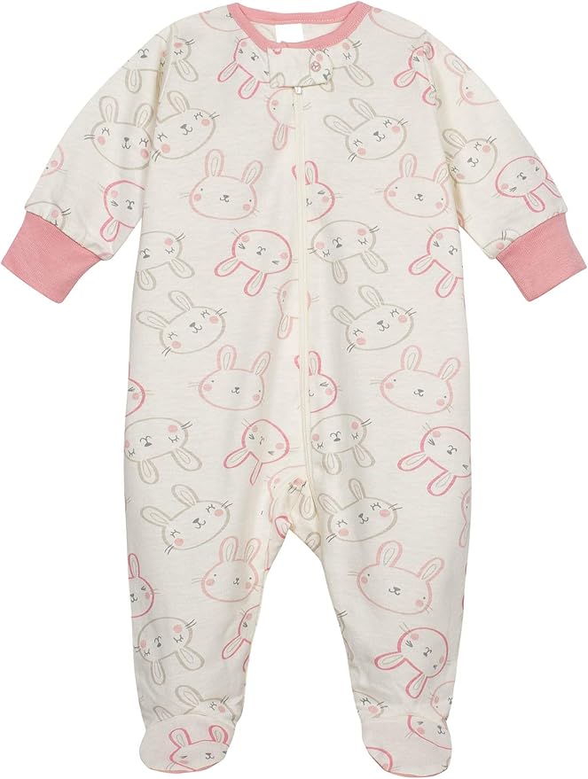 Onesies Brand baby-girls 4-pack Sleep 'N Play Footies Multi Pack