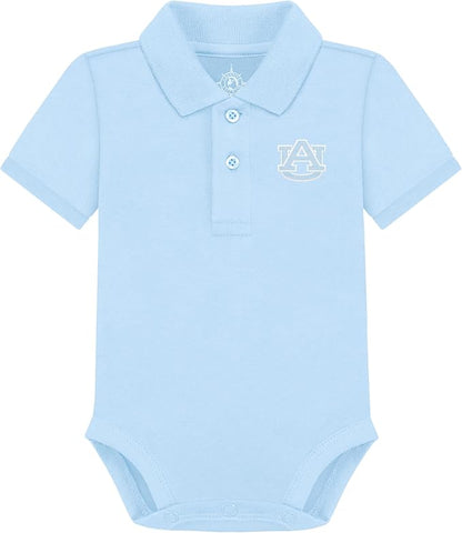 Creative Knitwear College Baby Polo Bodysuit Solid - Team Logo, Multiple Colors, for Boys & Girls (0-12 Months)