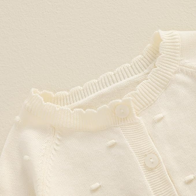 Baby Girl Cardigan Sweater Long Sleeve Button Up Knit Sweatshirt Jacket Toddler Baby Girl Fall Outfits