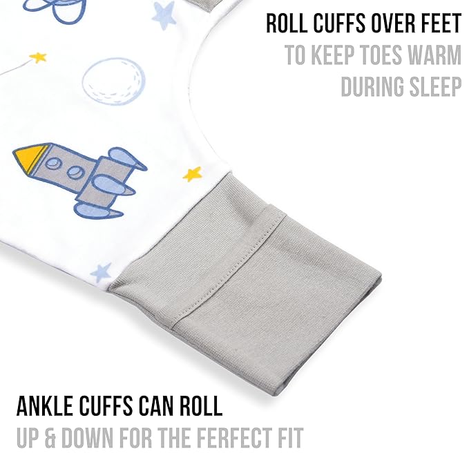 Mama Cheetah Toddler Sleep Sack with Feet 2T, 1.0 TOG Organic Cotton Baby Wearable Blankets with Legs, Baby Sleeping Bag for Walkers, Early Walker Medium