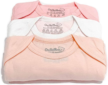 123 Bear Baby Cotton Spandex Long-Sleeve bodysuits unisex boy girl