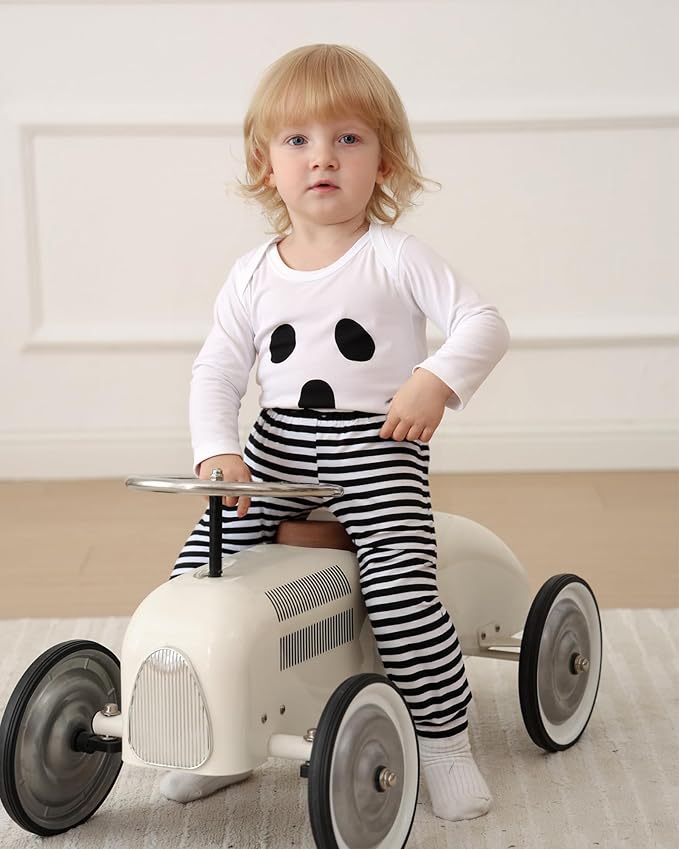 Baby Boy Clothes Infant Newborn Fall Winter Outfits Long Sleeve Letter Print Romper + Hat + Pants Set