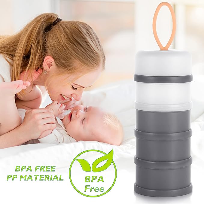 Accmor Baby Formula Dispenser On The Go, Stackable Formula Dispenser Formula Container to Go, Non-Spill Portable Milk Powder Kids Snack Storage Container, BPA Free