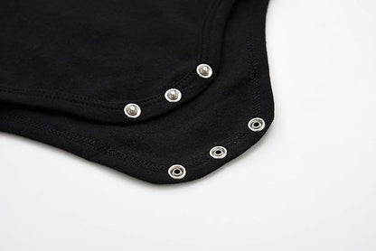 Teach Leanbh Infant Baby Polo Bodysuit Cotton Long Sleeve Pure Color Shirt 3-24 Months (24 Months, Grey)