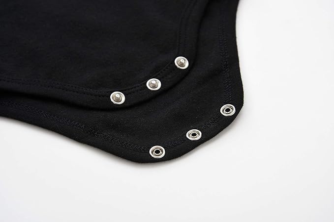 Teach Leanbh Infant Baby Polo Bodysuit Cotton Long Sleeve Pure Color Shirt 3-24 Months (12 Months, Navy)