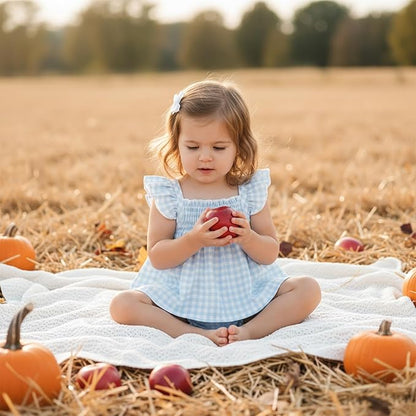 Mubineo Baby Girl Summer Clothes Cute Ruffle Tops Dress Shorts Outfits Set Infant Toddler Shrit Bloomers Princess Outfit