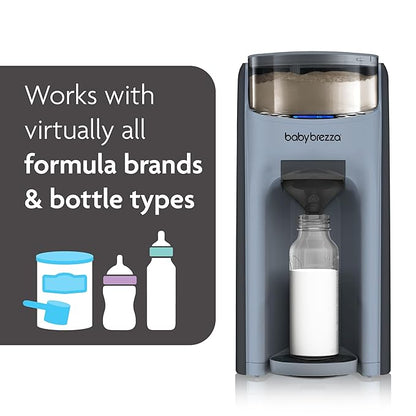 Baby Brezza Formula Pro Advanced Formula Dispenser Machine - Automatically Mix a Warm Formula Bottle Instantly - Easily Make Bottle with Automatic Powder Blending, Slate